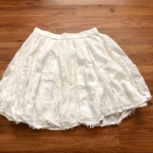 Hollister White lace skirt!